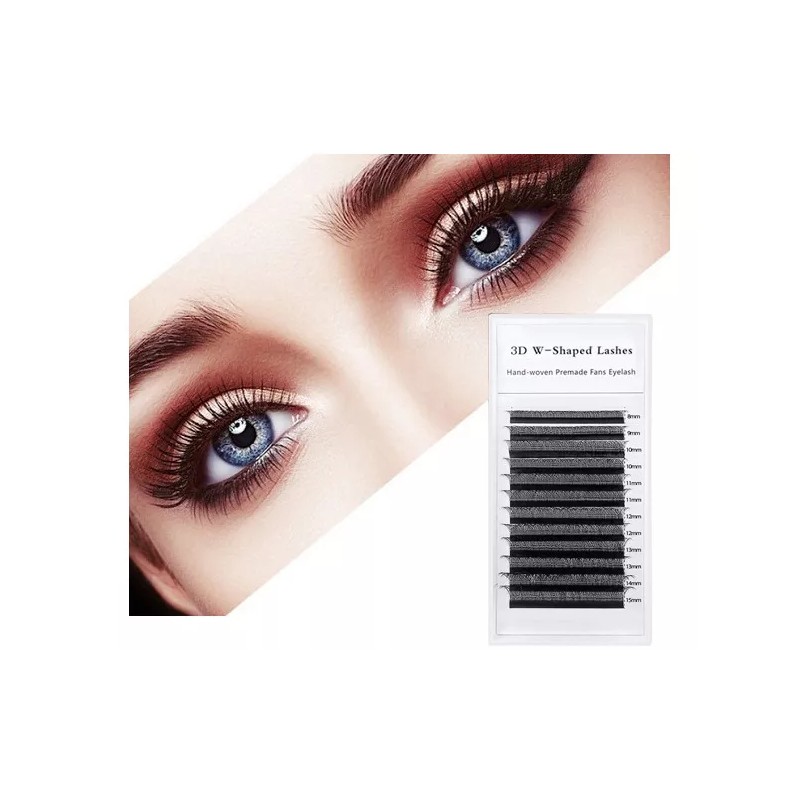 Masscaku Extensiones De Pestañas 5d W Shape 8-15mm Mix 0.07d