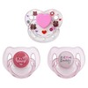 HELERKOL Pink Style Magnetic Pacifier 3 Piece Reborn Baby Doll