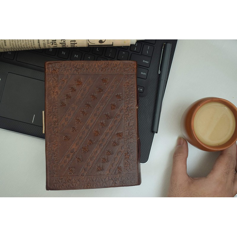 OVERDOSE Star Dragon Journal Notebook Handmade Leather Journal Travel Diary