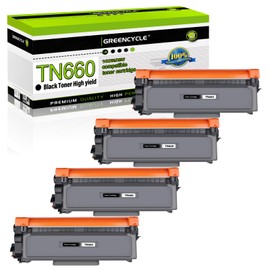greencycle TN660 Black Toner Cartridges Replacement Compatible for Brother TN-660 TN630 TN-630 Work with HL-L2300D/L2360DW/L2320D MFC-L2700DW/L2740DW DCP-L2540DW Laser Printer(High Yield,4 Pack)