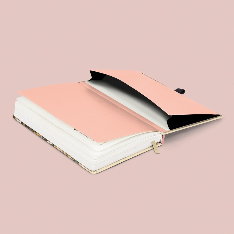 NOTIQUE Polka Dot Notebook with Elastic Band, 13 x 21