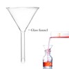 2-Pack Glass Funnel, Funnel Laboratory Instrument 60mm 90mm Kitchen Lab
