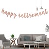 Rose Gold Happy Retirement Banner - Retirement Party Decorations/Retired Banner/Going