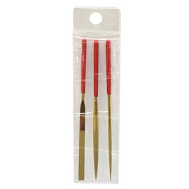 Takagi Titanium Coated Diamond File, 5.5 inches (140 mm), Set of 3