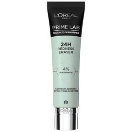L'Oréal Paris Redness Eraser Primer, Base for Long-Lasting Make-Up, Instant Concealed Redness, Up to 24 Hours Hold, Prime Lab Advanced Derm Primer, 30 ml