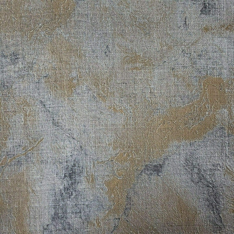 Modern Wallpaper Rolls Charcoal Gray Bronze Metallic Textured Plain Faux