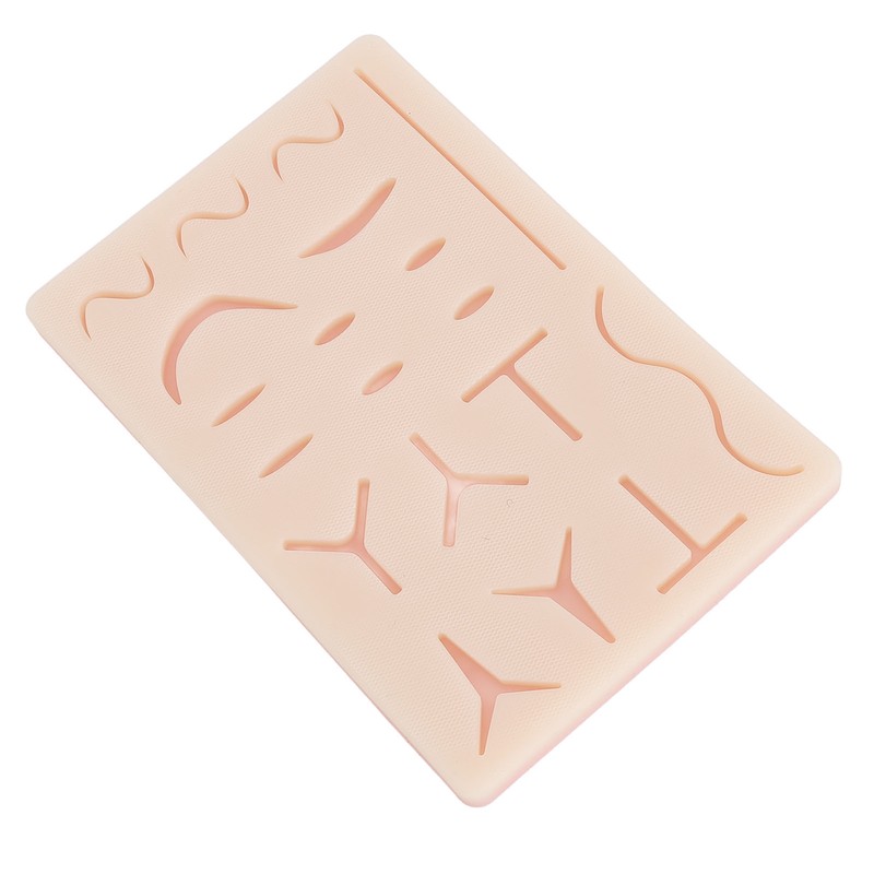Suture Practice Pad Reusable Silicone Sature Training Skin Pad with
