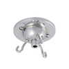 ElekTek 3 Hook Ceiling Rose Kit with Matching Screws Cord