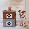 COMFY HOMI 2Pcs Dog Toy Basket Collapsible Pet Toy Storage