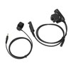 Throat Mic Headset 7.1mm Plug with PTT Adapter Push to