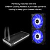 upHere 240mm AIO Square Frame Case Fan PF240BE3 3-Pin Blue