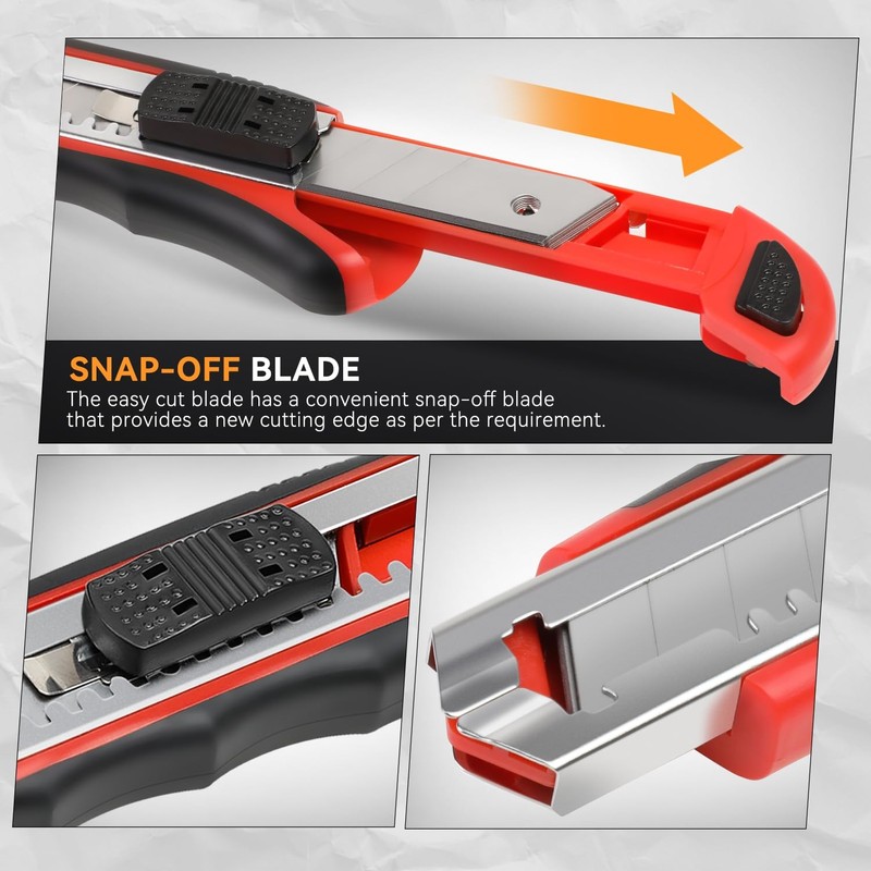 Auto Dynasty Multipurpose Knife with 8 Retractable Blade and Locking