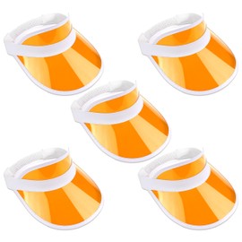 The Glowhouse - Pack of 5 Sunvisors - Premium Quality Sun Visors (Orange)