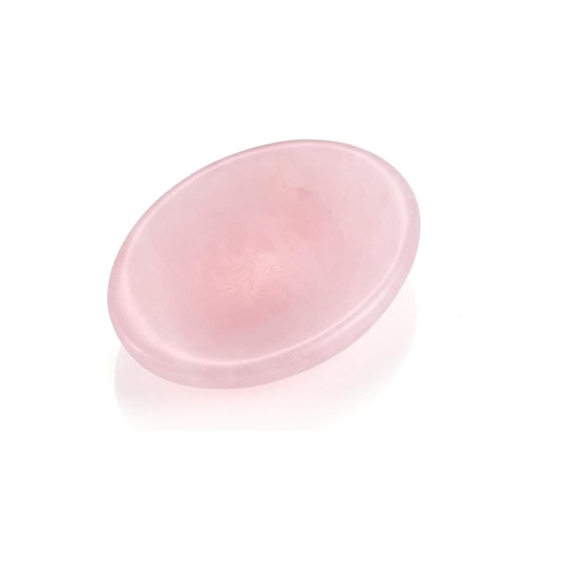 BOMBAY CRYSTALS EXPORT Rose Quartz Worry Stone, Natural Crystal Healing