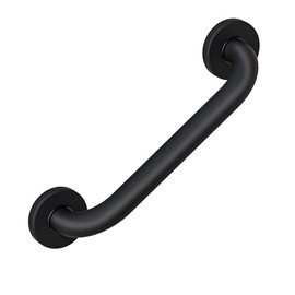 ROTHLEY 12 Inch Grab Bar for Bathtubs and Showers: Stainless Steel Shower Grab Bar Wall Mounted Shower Handle with Concealed Screws for Handicapped Elderly and Seniors (Matte Black)