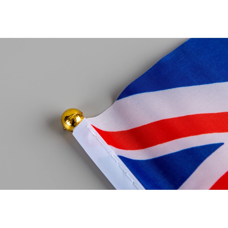 10pcs Union Jack Hand Flags Queen's Platinum Jubilee Waving Flag