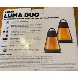 ION New ION Luma Duo Lantern Bluetooh Speaker Waterproof Pair  (2 pack) LUMADUOXUS