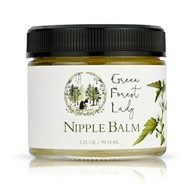 Green Forest Lady Organic Nipple Balm Natural Nursing Balm, Nipple Cream, Nipple Ointment, Infused with Herbs