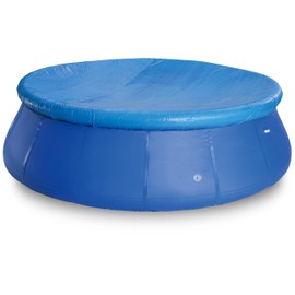 ADEPTNA Round Prompt Fast Set Family Swimming Paddling Pool cover for Garden Outdoor (8FT POOL COVER)