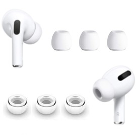 ALXCD 3 Pairs Ear Tips Compatible with AirPods Pro Headphones, Silicon Earbud Tips Eargel Replacement, Perfect Compatible with AirPods Pro [White Small Size]
