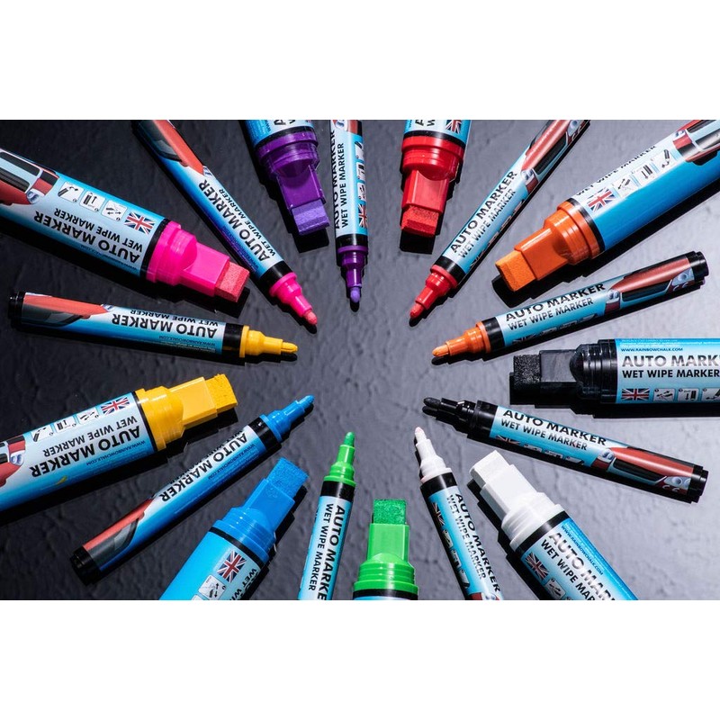 Window Markers for Glass Washable Car Window Paint Pen- Dry
