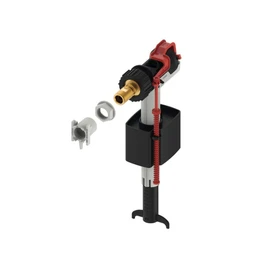 TECE K11635 Cistern Valve (Adjustable Fill Level, Compact, Low Noise), Black