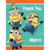 Despicable Me Thank You Note Cards - 5.5" x 4",