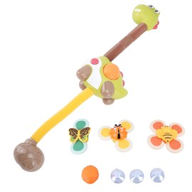 Baby Bath Shower Head Sprayer Cute Dinosaur Shape Flexible Baby Sprinkler Bath Toy with Shower Head with Suction Cup