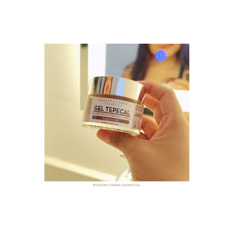 Gel Regenerante de Tepezcohuite y Caléndula 60g Todo Tipo de