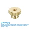 sourcing map Knurled Thumb Nuts, 6Pcs M5 x D16mm x