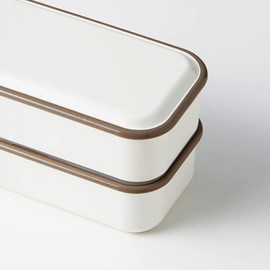 Takenaka Retro Moda Lunch Box, Square Lunch, Gray, Upper Level, 9.8 fl oz (275 ml), Lower Level: 9.8 fl oz (275 ml)