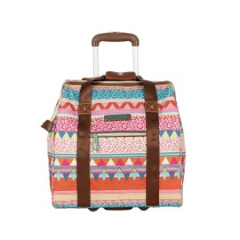 Lily Bloom Design Pattern Carry on Bag Wheeled Cabin Tote (On the Powl)