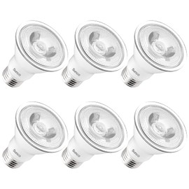 Sunco Lighting 6 Pack PAR20 LED Bulbs 50W Equivalent 7W Dimmable, CRI90 2700K Soft White 470 Lumens E26 Medium Base IP65 Waterproof Indoor Home Residential Super Bright Wide Area Flood Light - UL