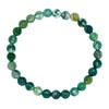 Taddart Minerals Moss Agate Bracelet, Green 18 cm, Handmade with