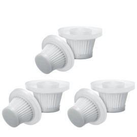 Paquete de 6 filtros de aspiradora de repuesto compatibles con aspiradoras de pato Horsepower como se ve en la TV, piezas de repuesto Vac para aspiradora inalámbrica Duck Compact inalámbrica, filtro