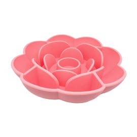 Rose Petal Silicone Lick Mat Slow Feeder for Dogs, Cats & Pets (Pink)