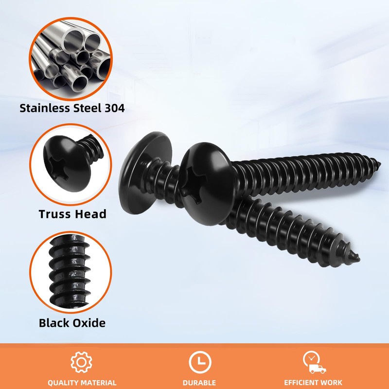 #10 x 1/2" Truss Head Self Tapping Wood Screws Sheet