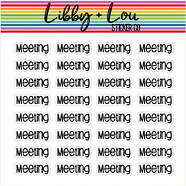 Meeting Planner Stickers | Libby and Lou Sticker Co
