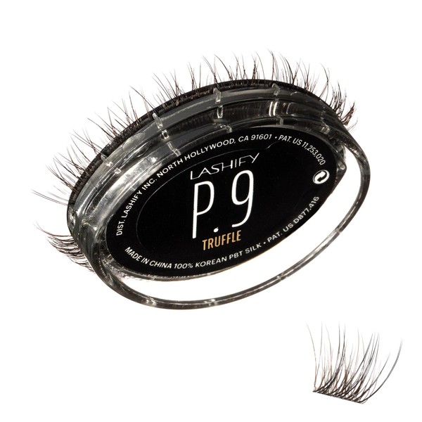Lashify Plushy 9mm Gossamer Lashes in Truffle Color, Easy DIY