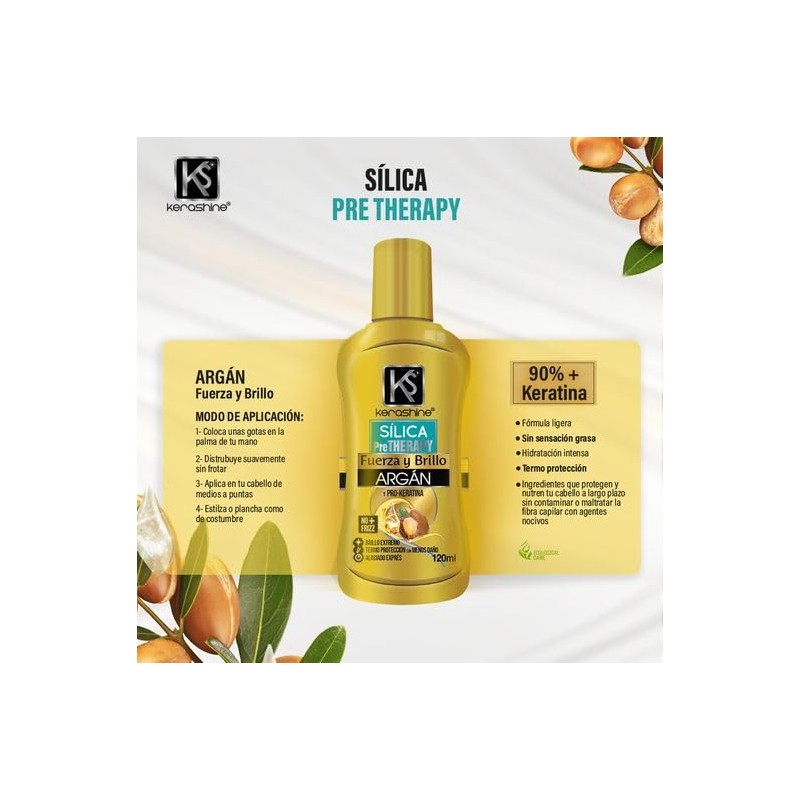 KeraShine Sílica en Gotas Argán 120 ml