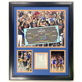 Florida Gators | 2024-2025 Men's College Basketball Champions | Collectible Basketball Memorabilia | Framed Picture and Photo Collage Gifts | (Celebration, 18"x22", Framed)