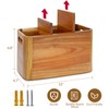 Wooden Kitchen Utensil Holder Organizer for Counter or Countertop, Large