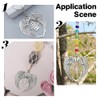 GOMAKERER 5 Pcs 5 Styles Angel Wings Heart Alloy Pendant,