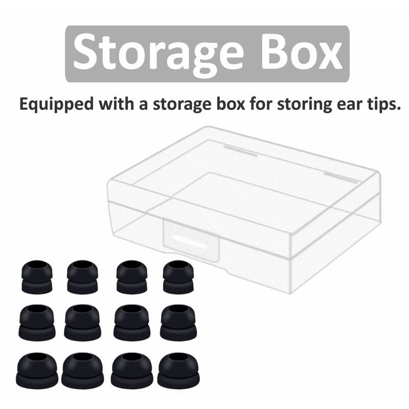 IiEXCEL Powerbeats Pro 2 Double Flange Ear Tips, 6 Pairs