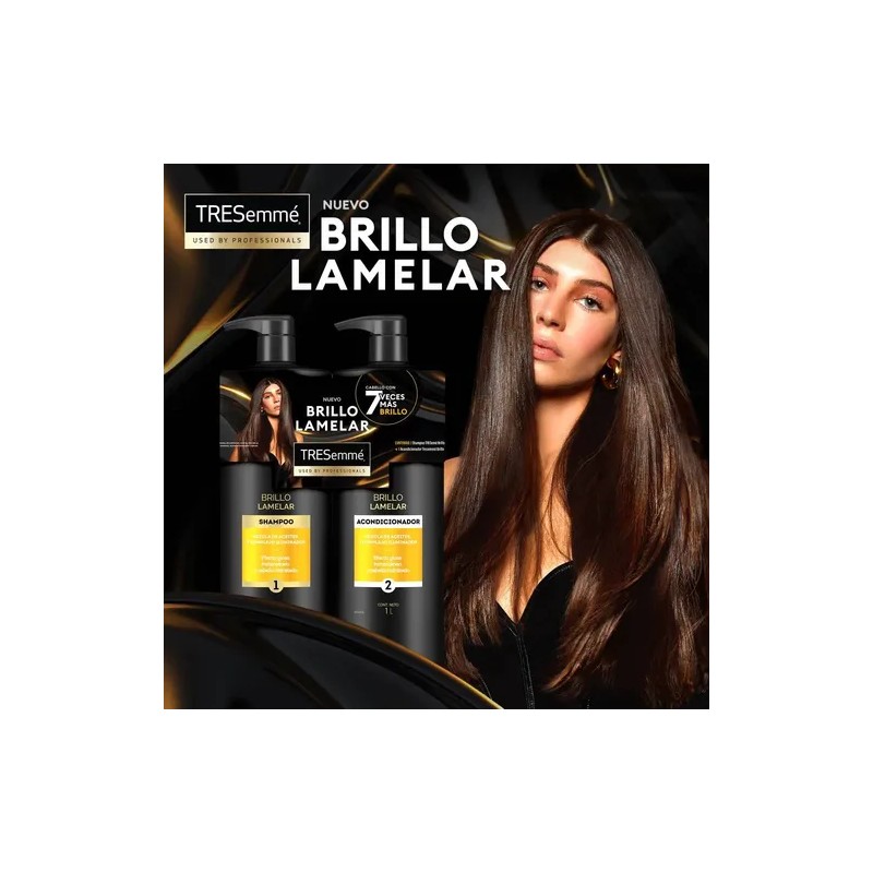 Pack Tresemme Brillo Lamelar Shampoo + Acondicionador 1 L