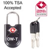 OW-Travel TSA Approved Luggage Locks Padlocks (2 Pack) Suitcase Locks
