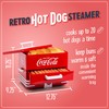 Nostalgia Extra Large Diner-Style Coca-Cola Hot Dog Steamer and Bun