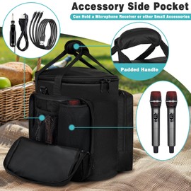 OUUTMEE Carrying Bag Compatible with Bose S1 Pro/Bose S1 Pro+ Portable Bluetooth Speaker Cover, Travel Storage Case with Shoulder Strap and Accessory Pocket