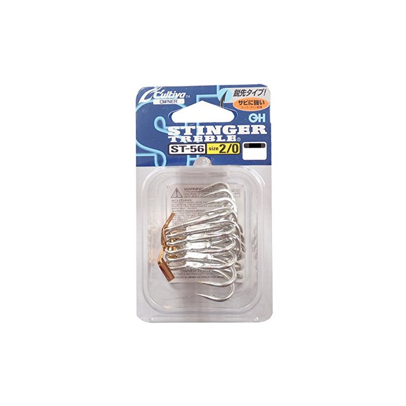 OWNER Triple Hook ST-56 Stinger Triple Hook No. 2/0