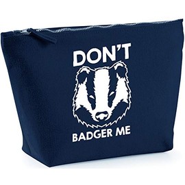 Hippowarehouse Don't Badger Meprinted make up cosmetic wash bag 18x19x9cm